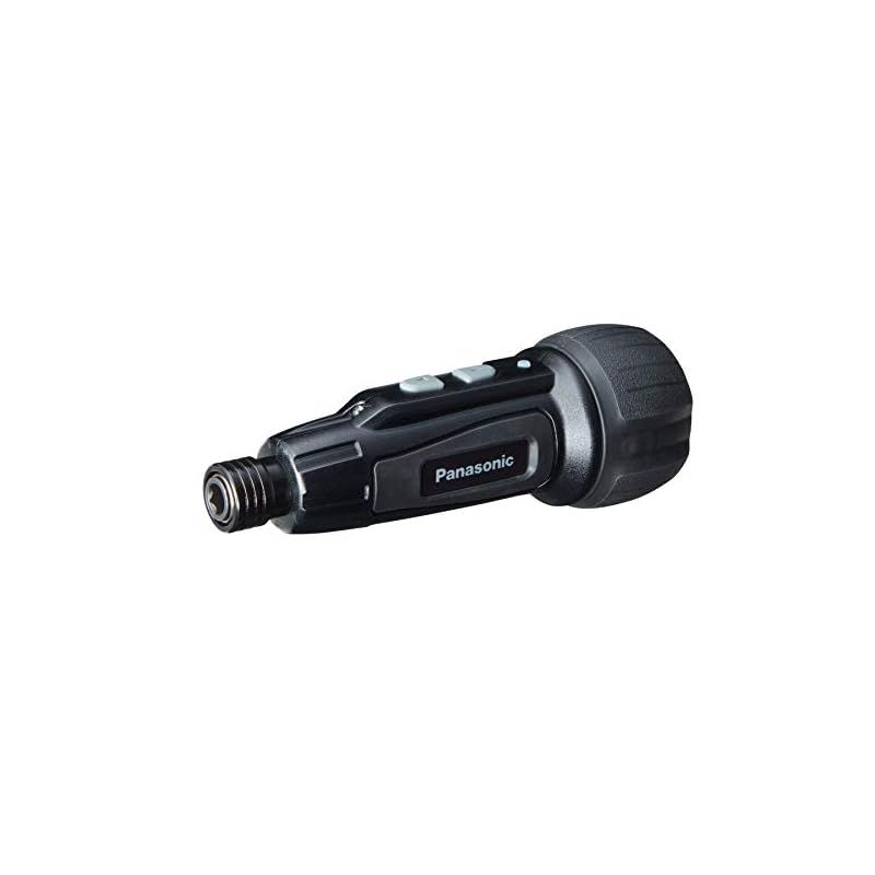 パナソニック(Panasonic) USB充電ミニドライバー 3.7V ミニック miniQu 内蔵電池 850mAh 本体・USB充電ケーブル・ビット5本セット EZ7412S-B ブラック 1