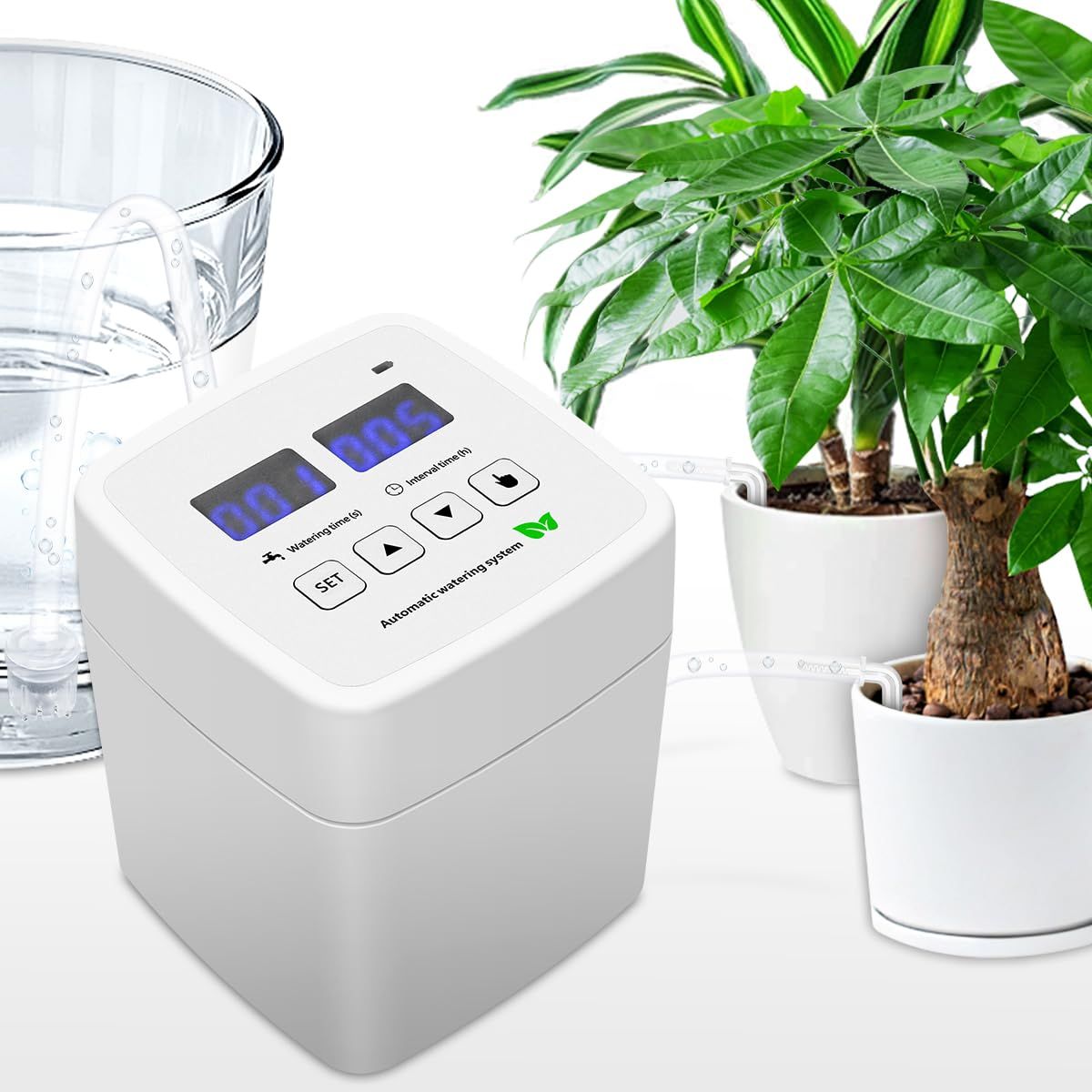 アップグレード USB自動散水タイマー DIY プログラム可能 灌漑システム 室内植物 温室 散水システム（電池は含まれていません）as 5aeec93b
