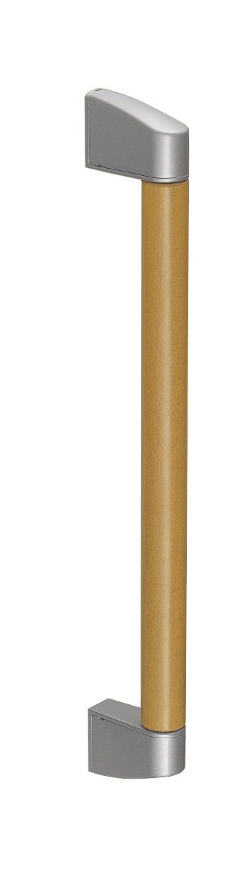 新品 New Hikari HKR丸棒ハンドル 425mm SH-DH425-SL シルバー/ライトオーク