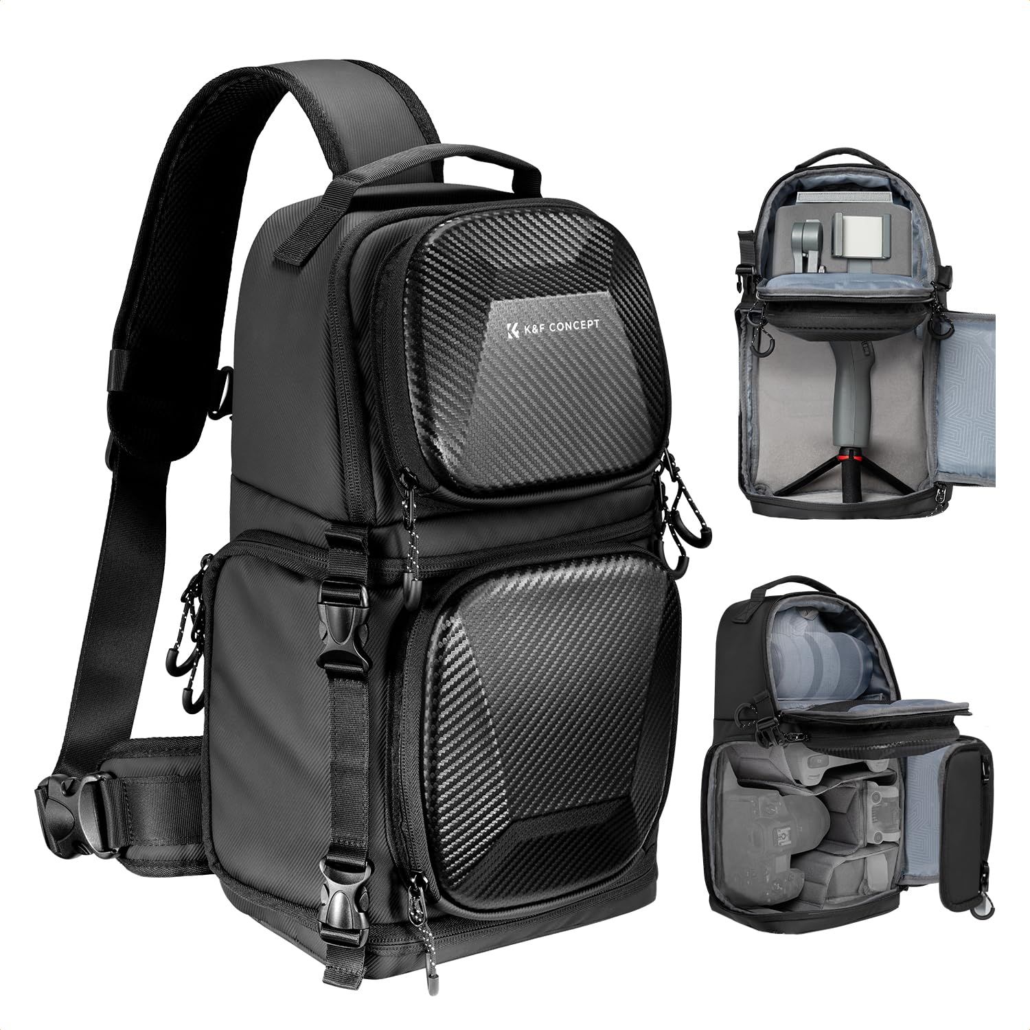 【新品】K&F Concept カメラバッグ スリングバッグ カメラショルダーバッグ 大容量 10L 2気室 サイドアクセス 仕切り調整可 一眼レフバッグ おしゃれ 撥水加工 耐衝撃 軽量 小物入れ カメラアクセサリー収納バッグ 旅行/出張/ 969bb8e6 【新品】K&F Concept カメラバッグ スリングバッグ カメラショルダーバッグ 大容量 10L 2気室 サイドアクセス 仕切り調整可 一眼レフバッグ おしゃれ 撥水加工 耐衝撃 軽量 小物入れ カメラアクセサリー収納バッグ 旅行/出張/ 969bb8e6