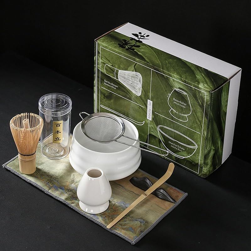 抹茶7点セット お点前セット 日本茶セット 茶道具 抹茶茶道 茶碗 百