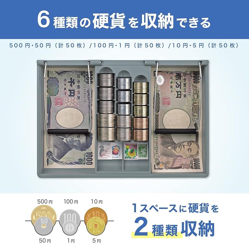 アスミックス(Asmix) アスカ ASMIX 手提げ金庫 MCB370 収納書類 A5 コバルトブルー 1