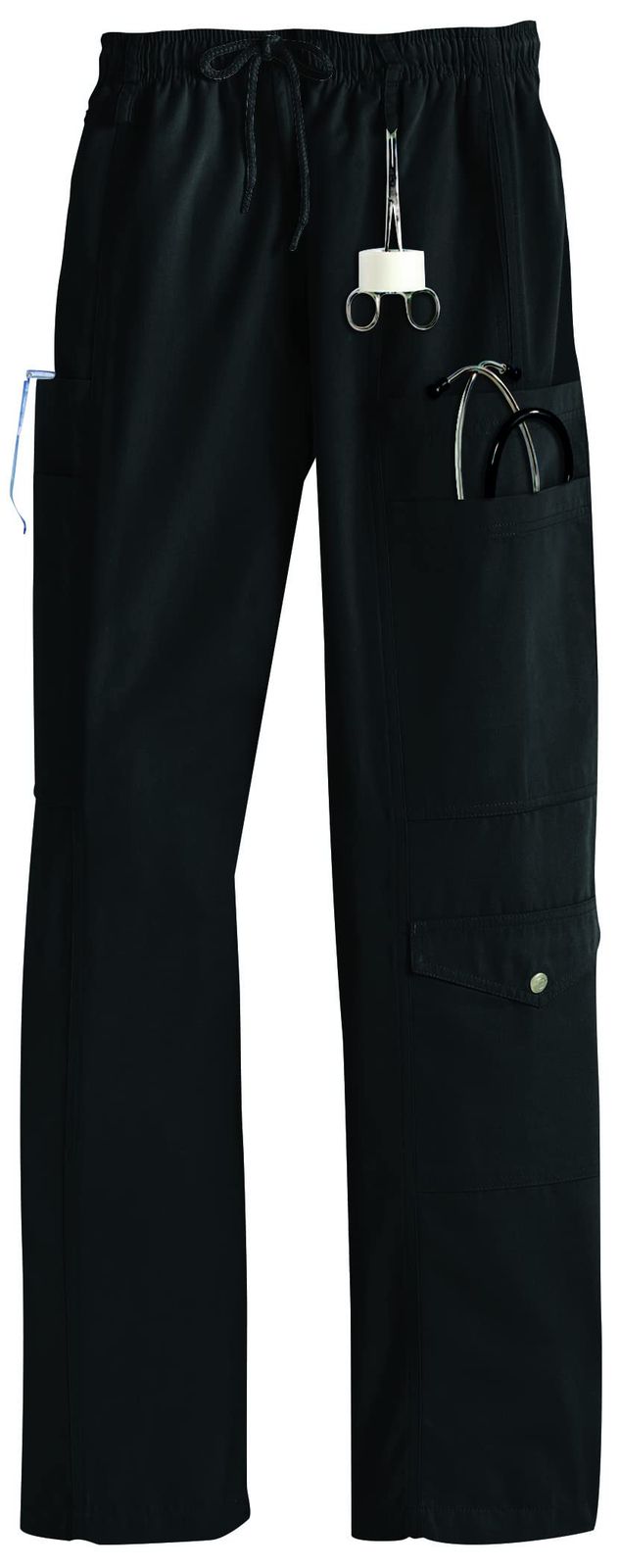新品 スクラブス（S.C.R.U.B.S.） Z1016 7ポケットカーゴパンツ Unisex（レギュラー） S ブラック（BLK） 医療ユニフォーム スクラブ 手術着 オペ着