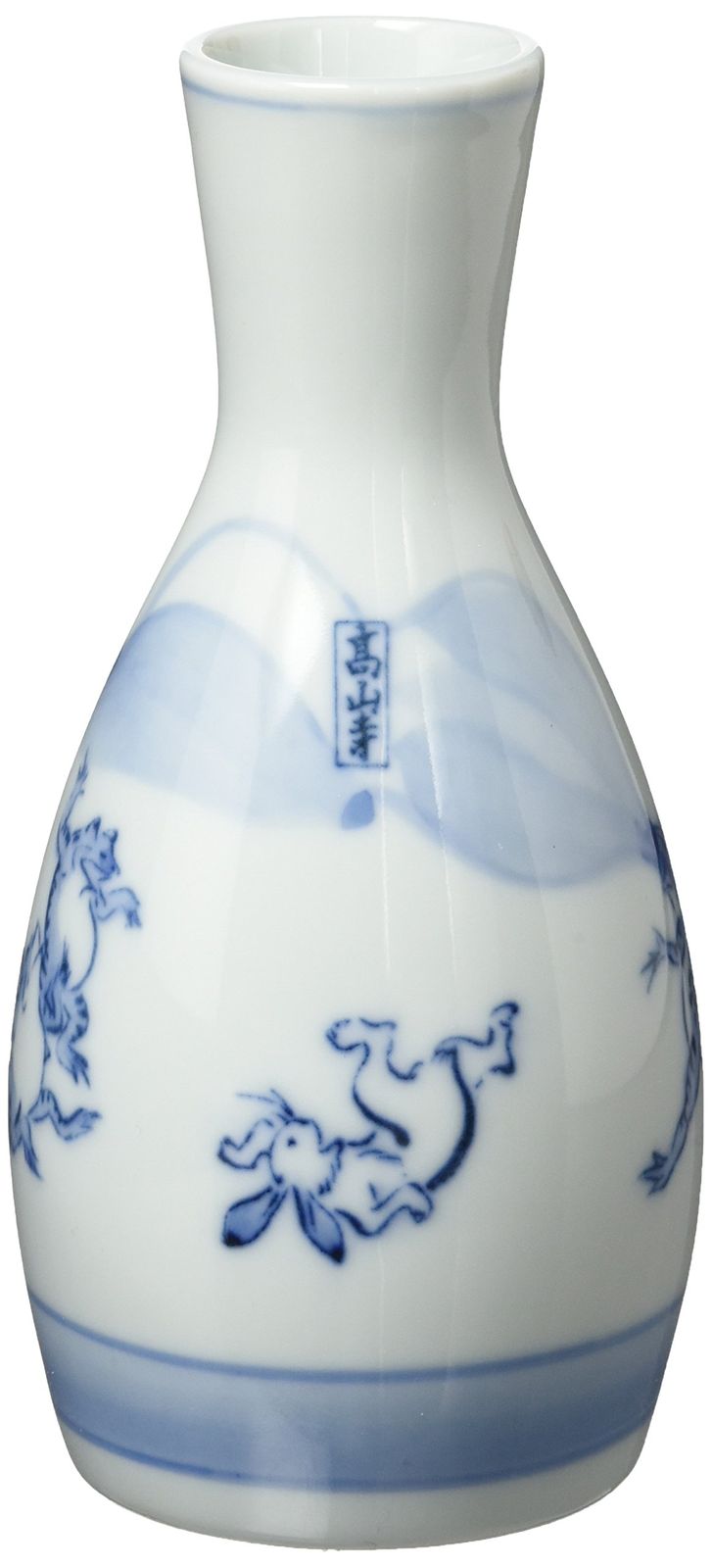 新品 山下工芸(Yamasita craft) 鳥獣戯画首長2号徳利 7.5×7.5×16cm 325cc 30025-108