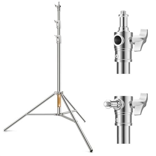 【新品】K&F CONCEPT 撮影用 ライトスタンド ステンレス鋼 耐荷重10kg 2.8m ヘビーデューティー ライトスタンド スタジオ撮影ライトスタンド エアクッション ストロボライト スポットライト用 三脚 撮影 照明/ビデオ録画/Y 5aa894fd