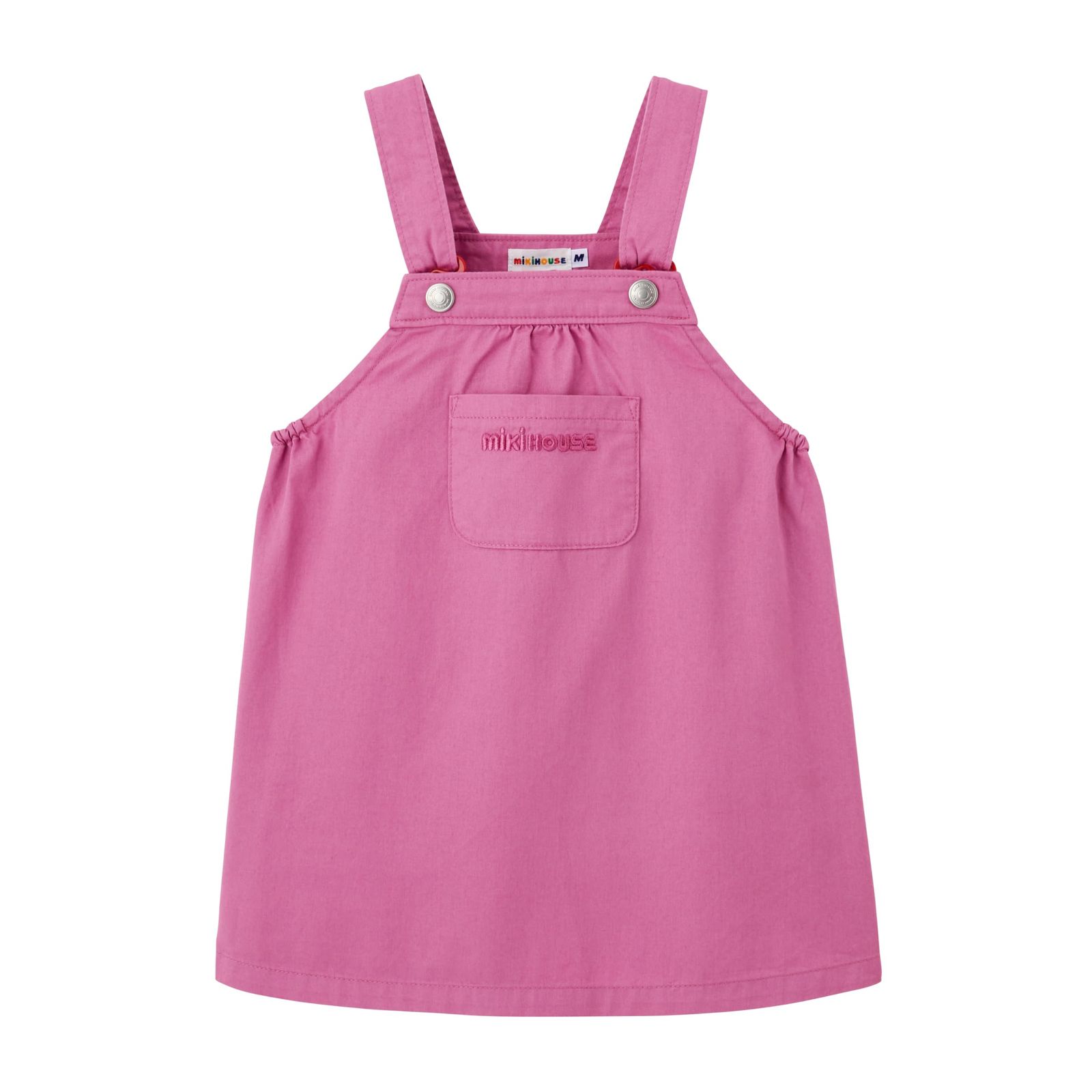 新品 [ミキハウス] WEB限定 ジャンパースカート スカート ロゴ 無地 綿100％ 女の子 ベビー キッズ ベビー服 子供服 10-1829-685 S(70-80cm) パープル