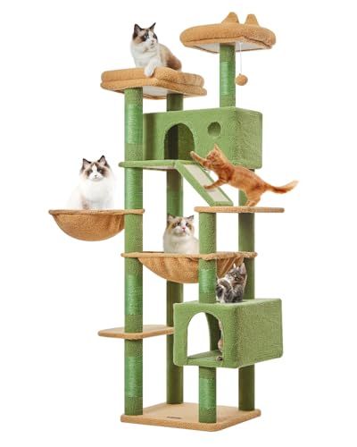 Taoqimiao キャットタワー 高さ180cm 大型猫用 多頭飼い対応 据え置き