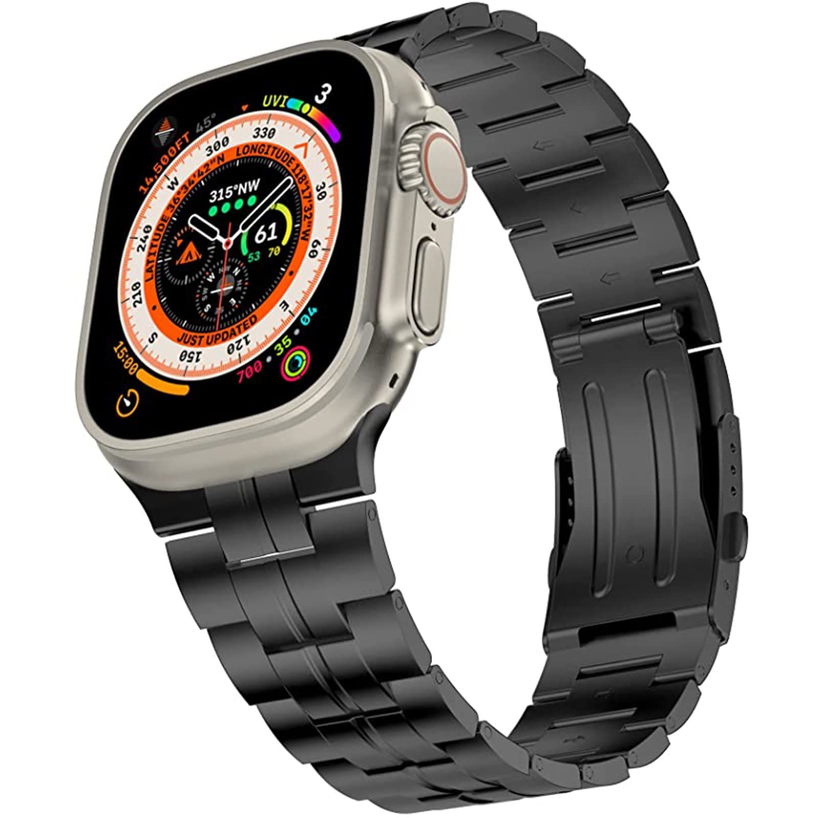 新品 高級チタンバンド Apple Watch Ultra/Ultra 2 49mm専用バンド アップルウォッチ Ultra/Ultra 2 交換バンド Apple Watch Ultra/Ultra 2同じ材質チタニウム（チタン 使用 高級チタンバンド 調節
