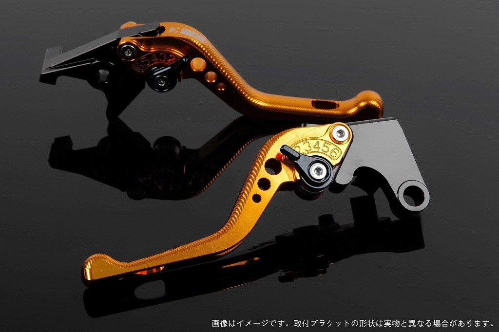 新品 SSK スピードラ アジャストレバーセット 3Dショート レバー本体カラー:ゴールド アジャスターカラー:ブラック SUZUKI GSX-S125/GSX-R125 2017-2019