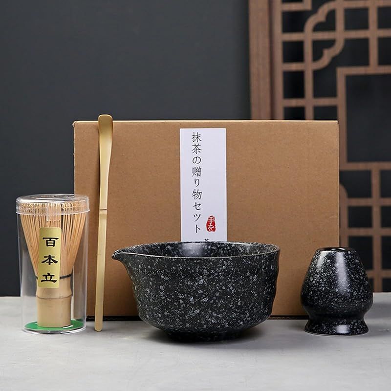 抹茶4点セット お点前セット 日本茶セット 茶道具セット 抹茶茶道 茶碗