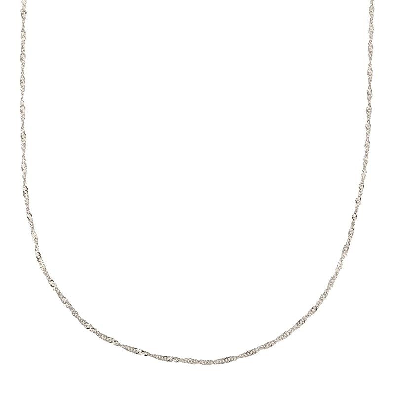 [FAIRY CULLET] Pt850 スクリューチェーン 40cm 幅約0.9mm 約0.9g 検定印 Pt850 ネックレス
