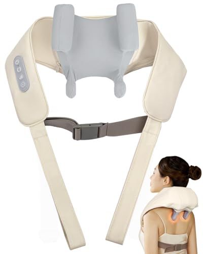 ネックケア 首 リラクゼーション器 首/肩/腰/背中/太もも ネックリラックス 加温機能 2種類モード 3段階強度調節 長さ調節可能 静音 コードレス Type-C充電式 洗える布カバー 軽量 簡単操作 男女兼用 母の日 父の日 記念日 誕生 1d65f8a9