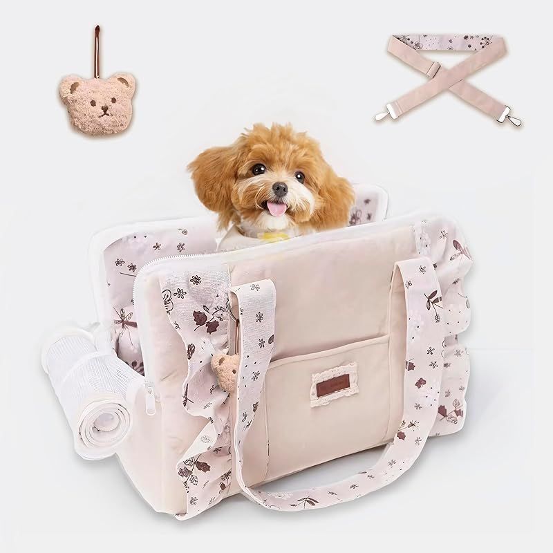 Fudia ペットキャリーバッグ 犬 猫 キャリーバッグ ペットトートバッグ
