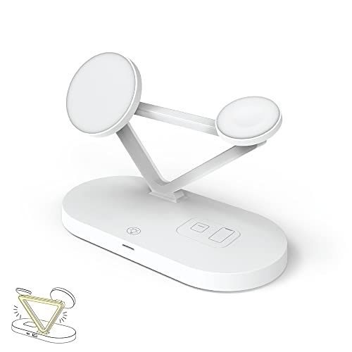 MAGNETIC WIRELESS CHARGE STATION ワイヤレス充電ステーション 3-in-1 MagSafe対応 マグネット式 充電スタンド LEDランプ 付きas ef604cd6