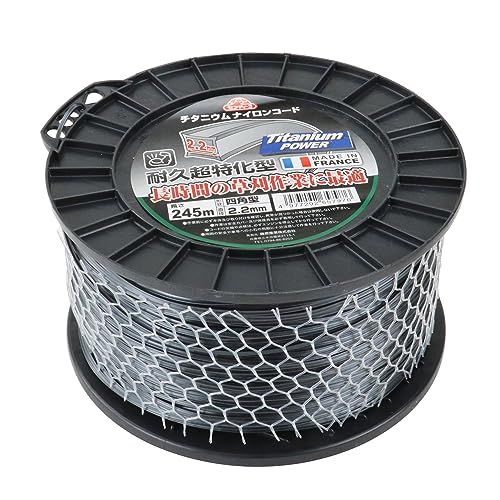 セフティー3(Safety-3) チタニウムナイロンコード 耐久性約5倍 245m 四角型 2.2mm径 1