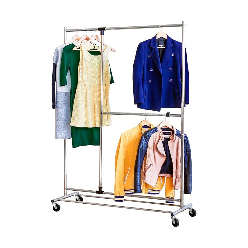 【 動く 5way ハンガーラック 】 Tatkraft Marvel 洋服ラック 動くから服の整理簡単 家族が増えてもOK 簡単衣替え 頑丈 耐荷重80kg 大容量 夏服60着 冬服36着 北欧デザイン おしゃれ パイプハンガー 1 9,366円