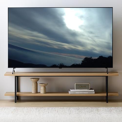 アイリスオーヤマ スペパ テレビ台 ローボード おしゃれ 北欧 スリム 収納 AＶボード HAB-1200 ナチュラル／ブラック 【HIROBIROシリーズ】 0