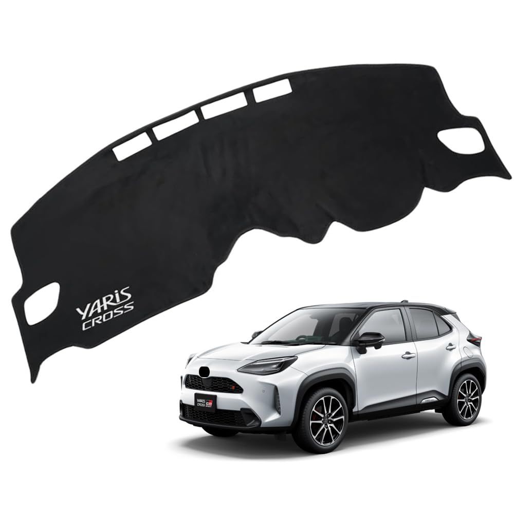 KOKATO 適用トヨタ ヤリスクロス 10系 2020年8月～現行 ダッシュボードマット 車輌専用設計 日焼け対策 劣化予防 映り込み対策 擦れ傷防止 マットポリエステル製 ロゴ付き マット内装カスタム アクセサリー 1