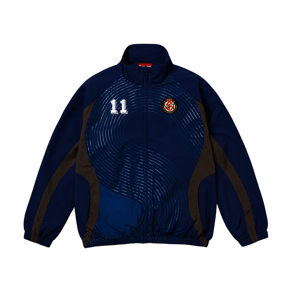 Supreme S ロゴ トラック ジャケット ネイビー 24FW ウィンドブレーカー