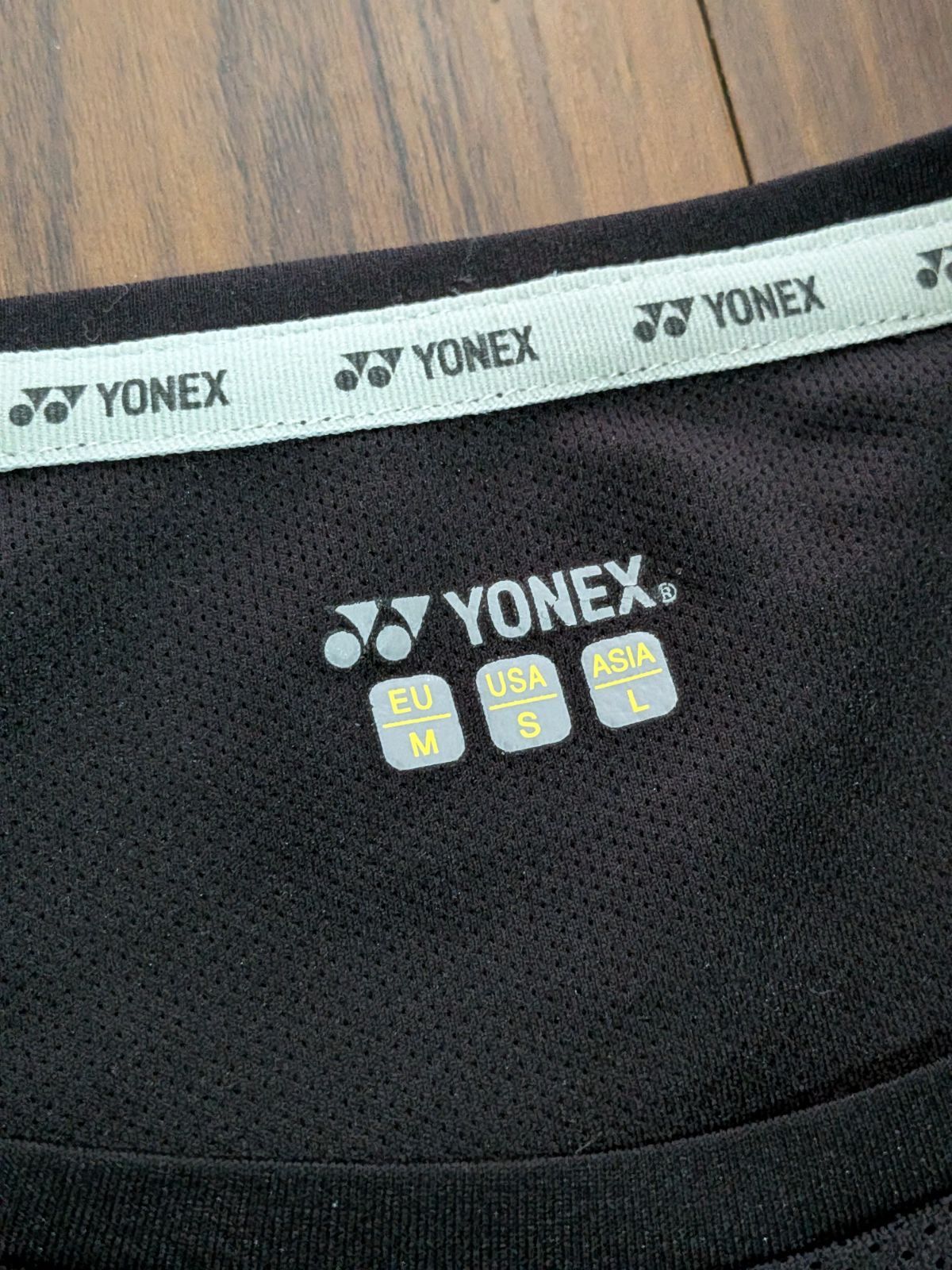 YONEX ヨネックス モザイクブロック ゲームシャツ ユニフォーム L 黒