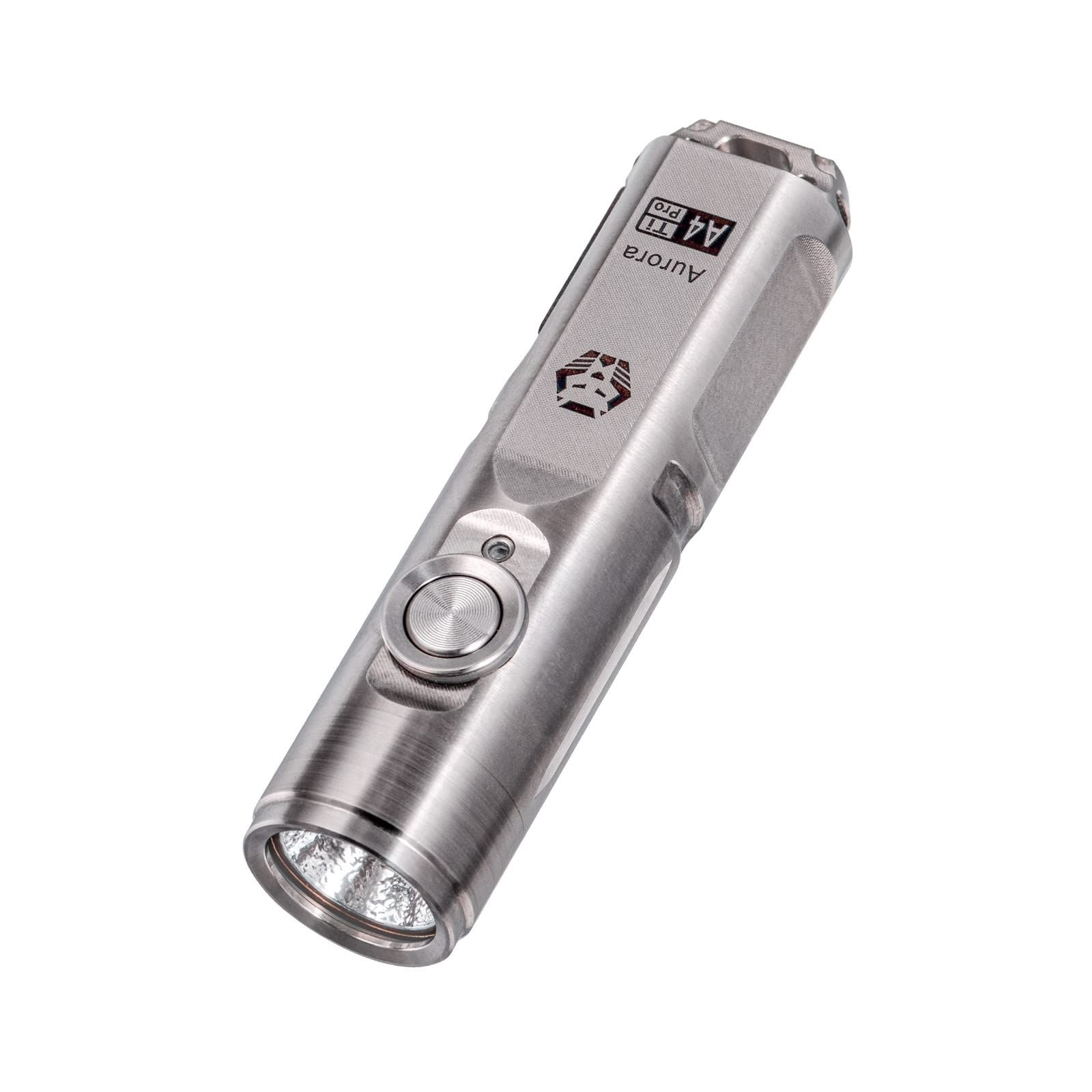 RovyVon A4 Pro チタン キーチェーン懐中電灯、超明るい 650 ルーメン小さな EDC 懐中電灯の世帯、屋外、キャンプ、祭典のため