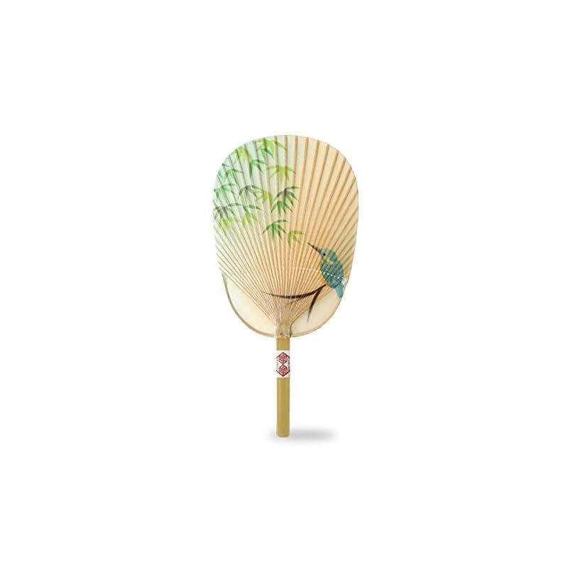 【新品】 家田紙工 水うちわ カワセミ 美濃 手漉き和紙