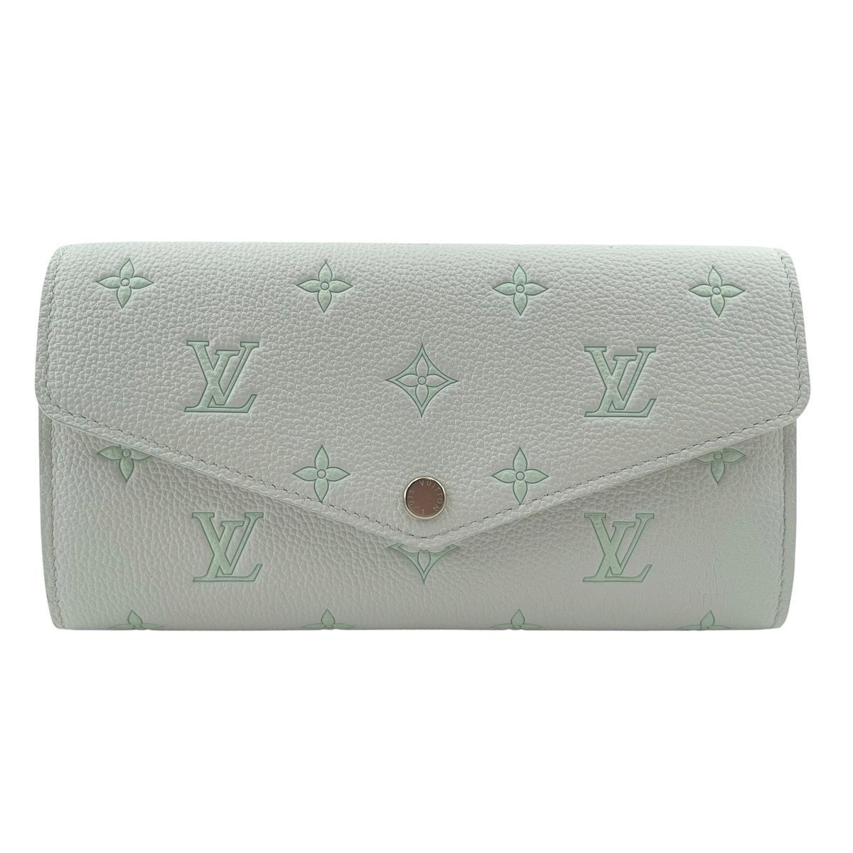 【中古】LOUIS VUITTON ルイ・ヴィトン ポルトフォイユ･サラ M27740 モノグラム･アンプラント レザー ホワイト レディース 財布 26014607 RD