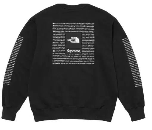 当日(※メルカリshop取引では対象外)配送(※メルカリshop取引では対象外))Supreme シュプリーム THE NORTH FACE ザノースフェイス クルーネック ブラック - 24SS スウェット