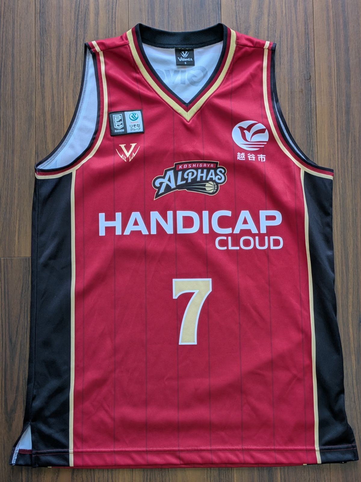 美品 VAYORELA バイオレーラ 2024-25シーズン Bリーグ 越谷アルファーズ ALPHAS 松山駿 オーセンティック ユニフォーム S