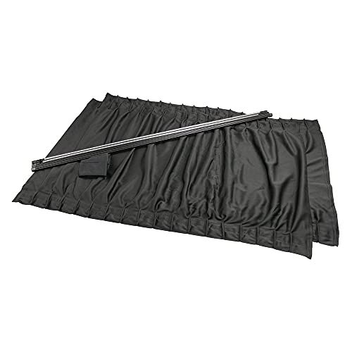 槌屋ヤック(Tsuchiya Yac) 車内用品 日除け カーテン サイドカーテン ストレッチワイド2 BK Sサイズ L-412(沖縄・離島の方発送不可）) d4f94a47