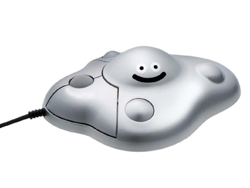新品 ドラゴンクエスト AM PC マウス はぐれメタルがあらわれた！ 約11cm サイドボタン 有線
