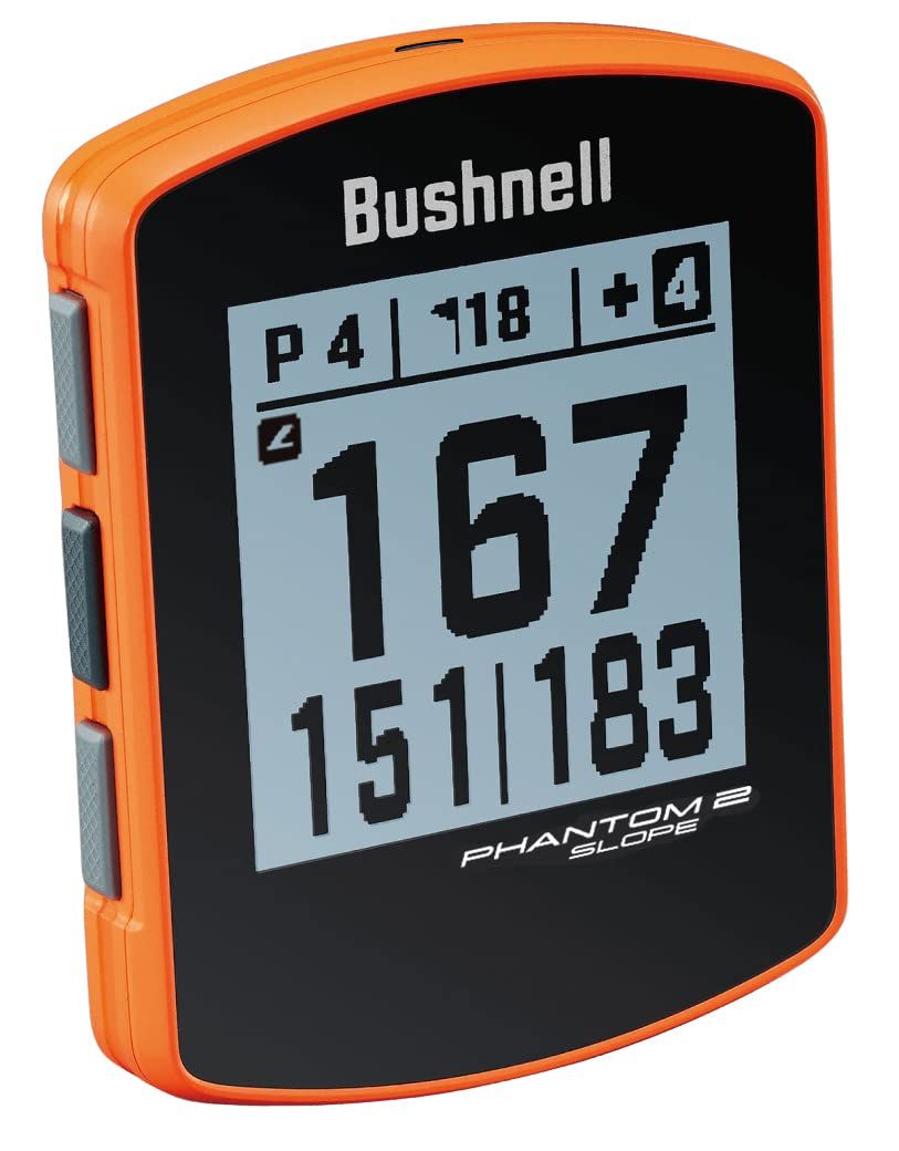新品 ブッシュネル（Bushnell） ゴルフ 距離計 GPSナビ 防水 小型 軽量 ファントム2 スロープ オレンジ （オレンジ/ＦＦ/Men's、Lady's）