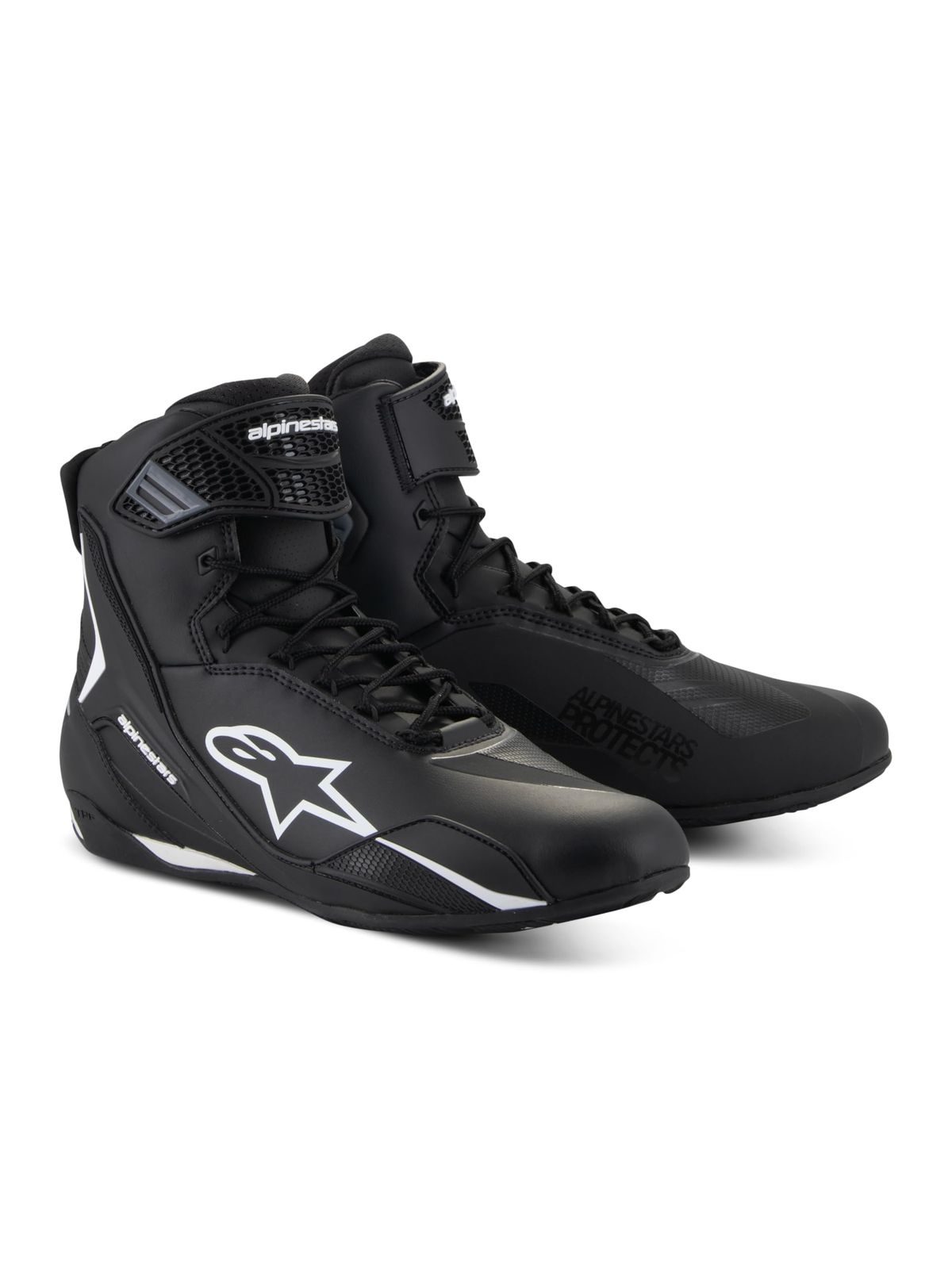 新品 alpinestars(アルパインスターズ) バイクシューズ ブラック/ホワイト サイズ：9.5(27.0cm) FASTER4(ファスター4)シューズ 2510425