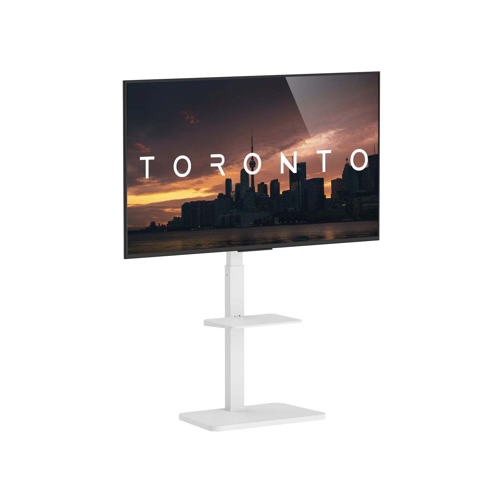 新品 グリーンハウス テレビスタンド 壁寄せスタイル 37-75インチ対応 耐荷重40㎏ VESA横：200-600/縦：200-400 ホワイト GH-TVFB-WH