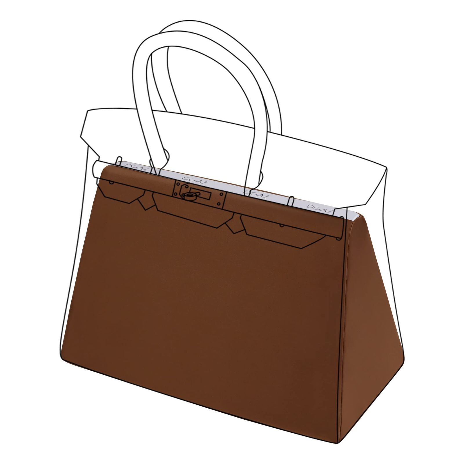 新品 DGAZ バーキン適用 バッグピロー バッグシェイパー 形崩れ防止 バッグシェイパー 枕シェイパー 適用 Birkin 25/30/35/40/45/50 Bags(BK35、ゴールド)