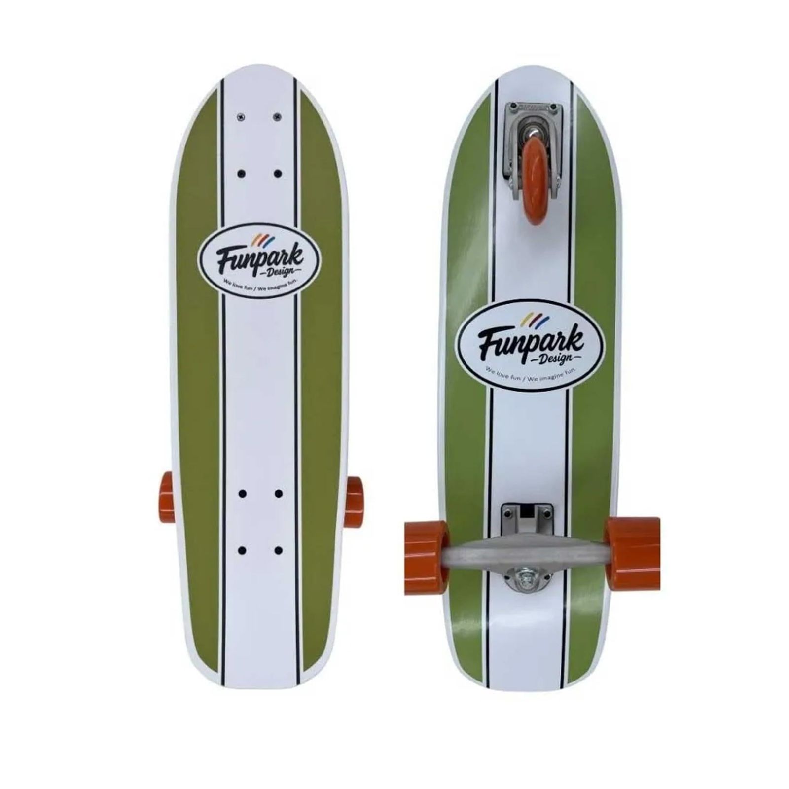 新品 【FUNPARK】 ファンパーク SWING BOARD スイングボード SODA 27インチ (オリーブ) 陸のサーフィン360°キャスター 3輪 子供 初心者 キッズ 130cm未満のお子様に