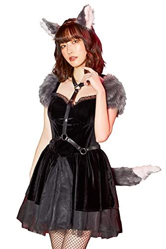 クリアストーン(Clearstone) ファンタジックヴィラン コスプレ ハロウィン ヴォルフ レディース グレーpms 9603e3f9