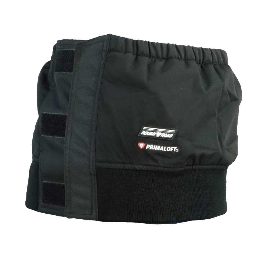 新品 ラフアンドロード (ROUGH&ROAD) バイク用 オートバイ用品 腹巻き 防風 軽量で撥水性のあるハイテク中綿 プリマロフト ストームガード 腰部内側カイロ用ポケット（横幅約13cm×縦幅約15cm）付 ※カイロは別売り ブラック フリーサイズ ウエ