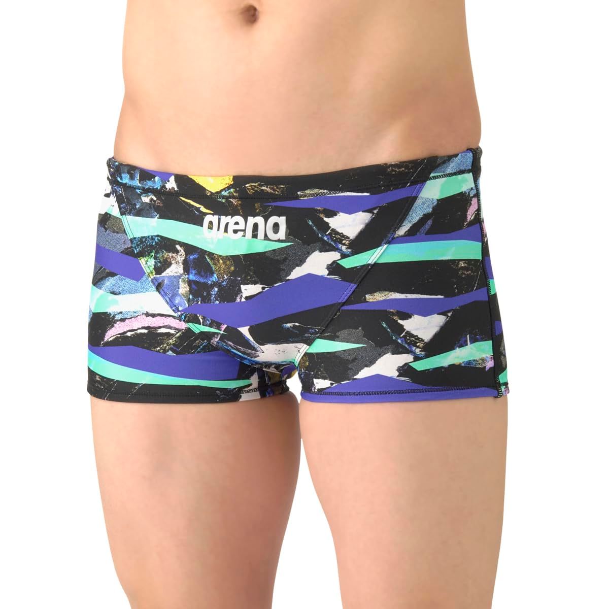新品 arena(アリーナ) 競泳水着 トレーニング用 メンズ 【TOUGHSUIT】 Mサイズ 水泳 スイミング 耐久性 練習用 トレーニング向け ショートレッグ AS6SWM33M