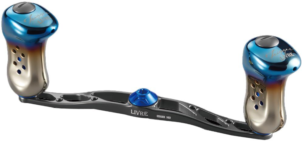 新品 リブレ(LIVRE) 11898 クランク 140 (CRANK 140) トリガーノブ搭載 シマノ 右巻き用 ガンメタ&ブルー FRSK140-TR-GMB