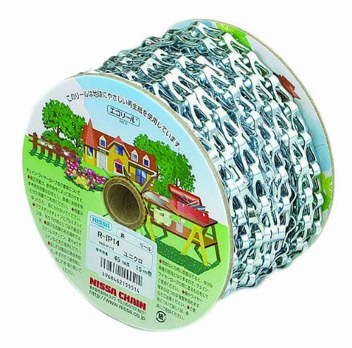 新品 ニッサチェイン 鉄ユニクロ サッシュチェーン 参考使用荷重45kg 15m R-IP14