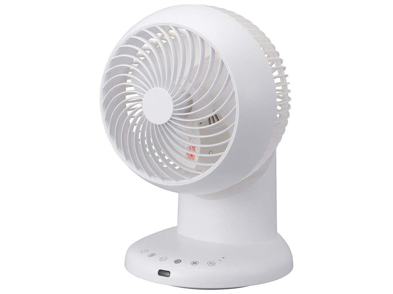【新品・3営業日で発送】OHM オーム電機 ACサーキュレーター(20畳まで／360°・左右60°自動首振／風量4段階／切タイマー8段階／リモコン付／ホワイト) KIS-SQ2026A-W