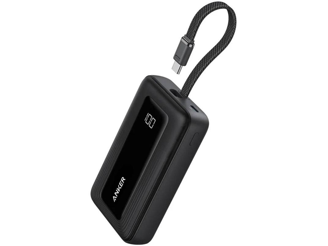 【新品・3営業日で発送】ANKER アンカー Anker Zolo Power Bank (10000mAh 30W Built-In USB-Cケーブル) ブラック