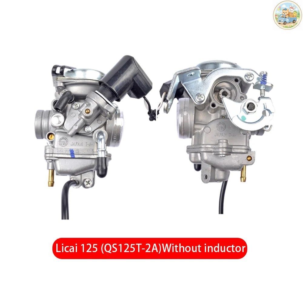オートバイキャブレター YUNCAI QS100T-2B HONGBAO UM125 RUICAI LICAI QS125T-4B インダクターなし