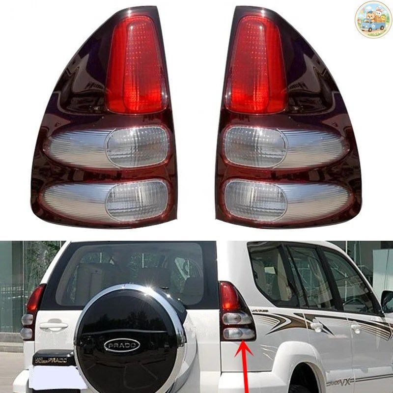 車のテールライト テールライト トヨタ ランドクルーザー プラド LC120 2003-2009 テールランプカバー バルブなし 8155160700 8156160620