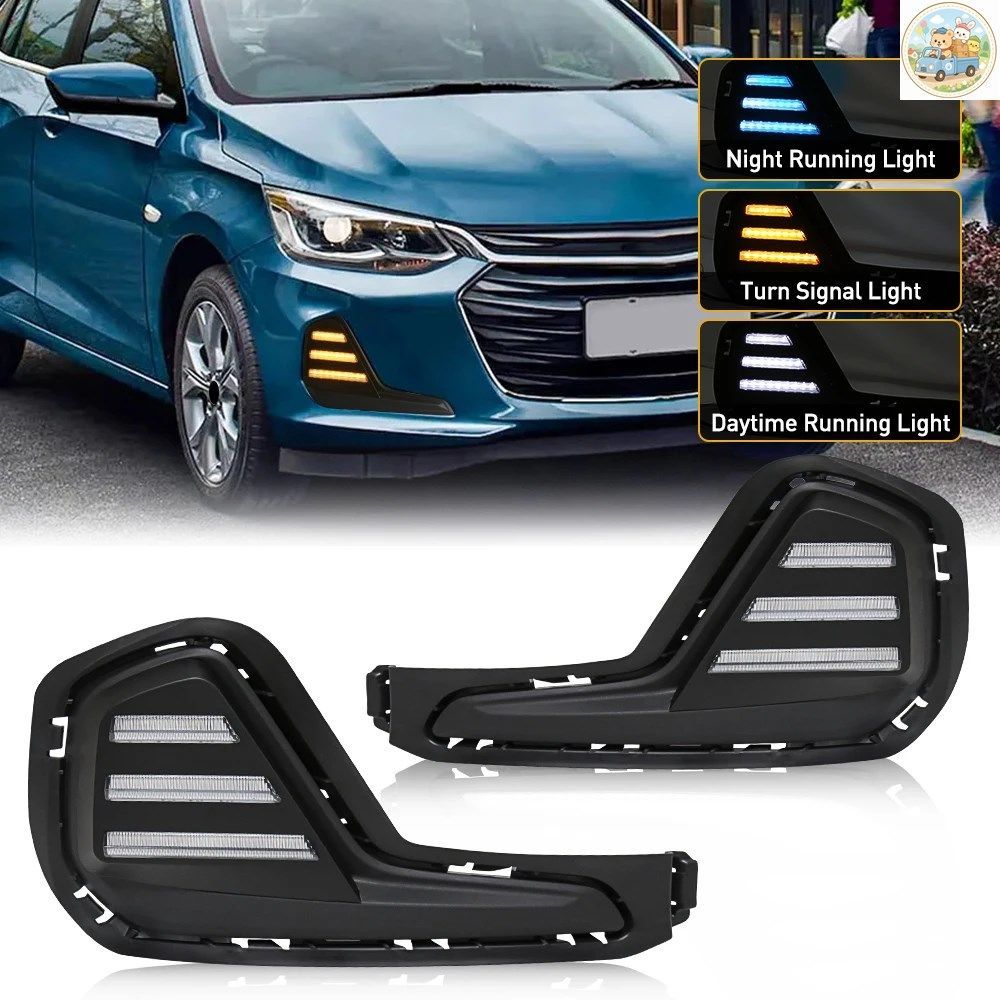 LEDライト シボレー キャバリエ 2020 2021 2022 デイタイムランニングライト ターンシグナル フォグランプカバー LED DRL カースタイリング