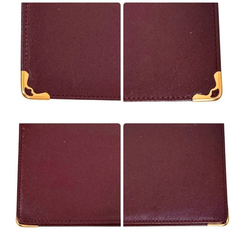 Cartier カルティエ☆長財布 マストライン ボルドー ゴールド金具 お札