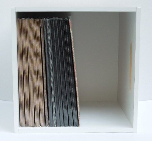 ディスクユニオン 取っ手付き1マスレコードラック ホワイト(WH) / disk union レコード 収納as b453786e