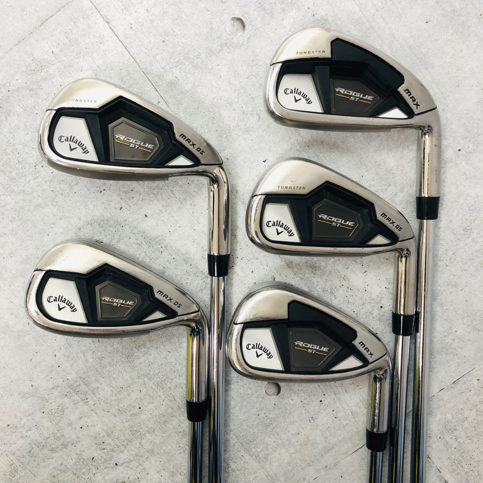 保証付】Callaway キャロウェイ ROGUE ST ローグ MAX OS アイアン 5本