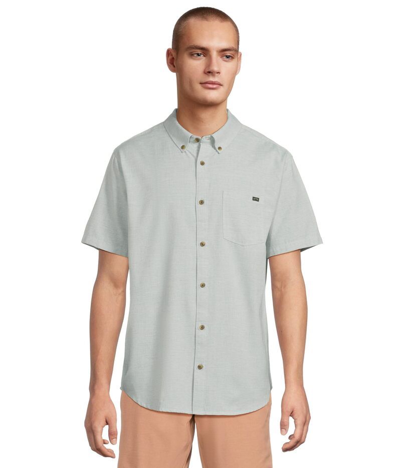 ビラボン メンズ トップス シャツ Billabong All Day Short Sleeve Sage Green グリーン
